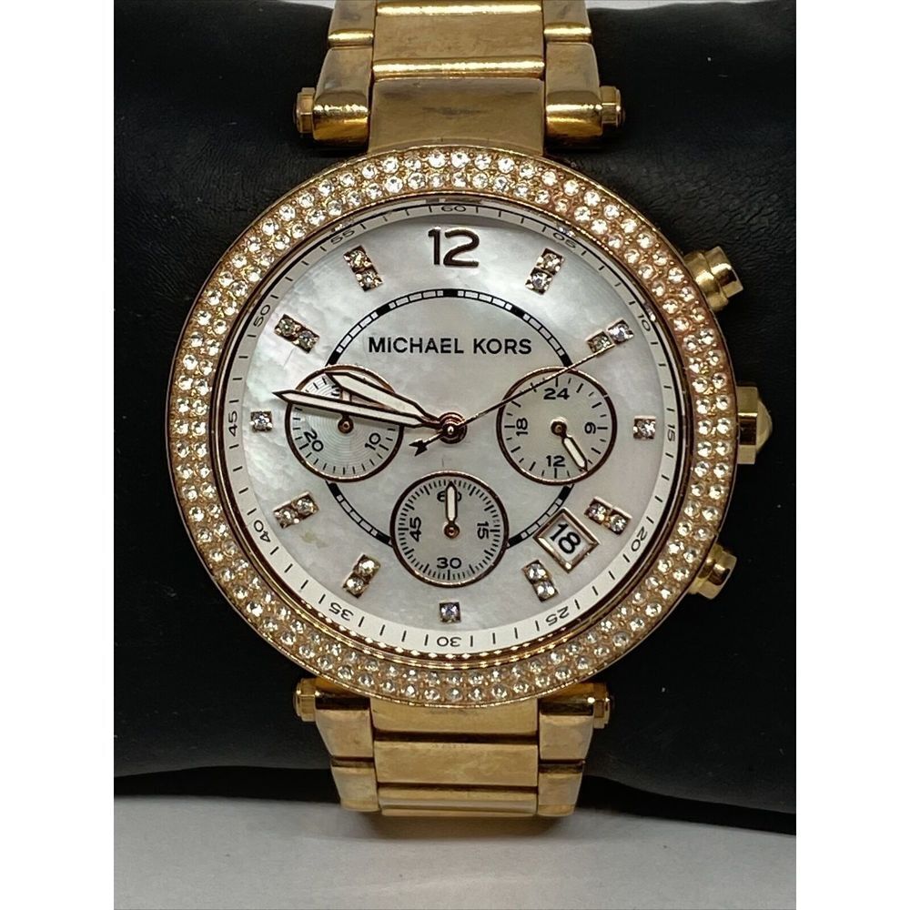 Michael Kors Parker MK5491 Womens Stainless Steel Analog Dial Quartz Watch WO7 - Picture 2 of 12